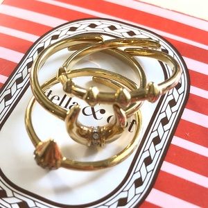 Stella & Dot Aurora Ring Set One size fits most